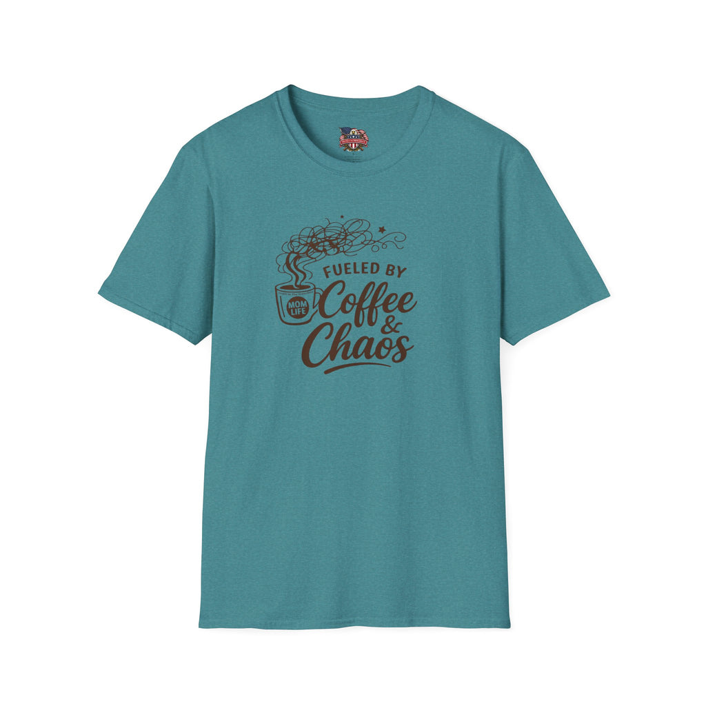 Fueled by Coffee & Chaos | MOM Life T-Shirt