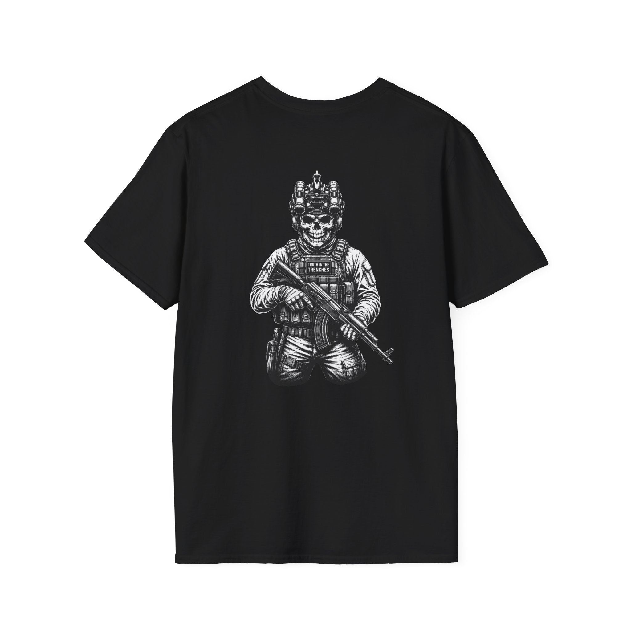 NVG AK Skull Goon Operator Back Print Shirt | Semi Modern AK47 | Tactical Goon Graphic Tee