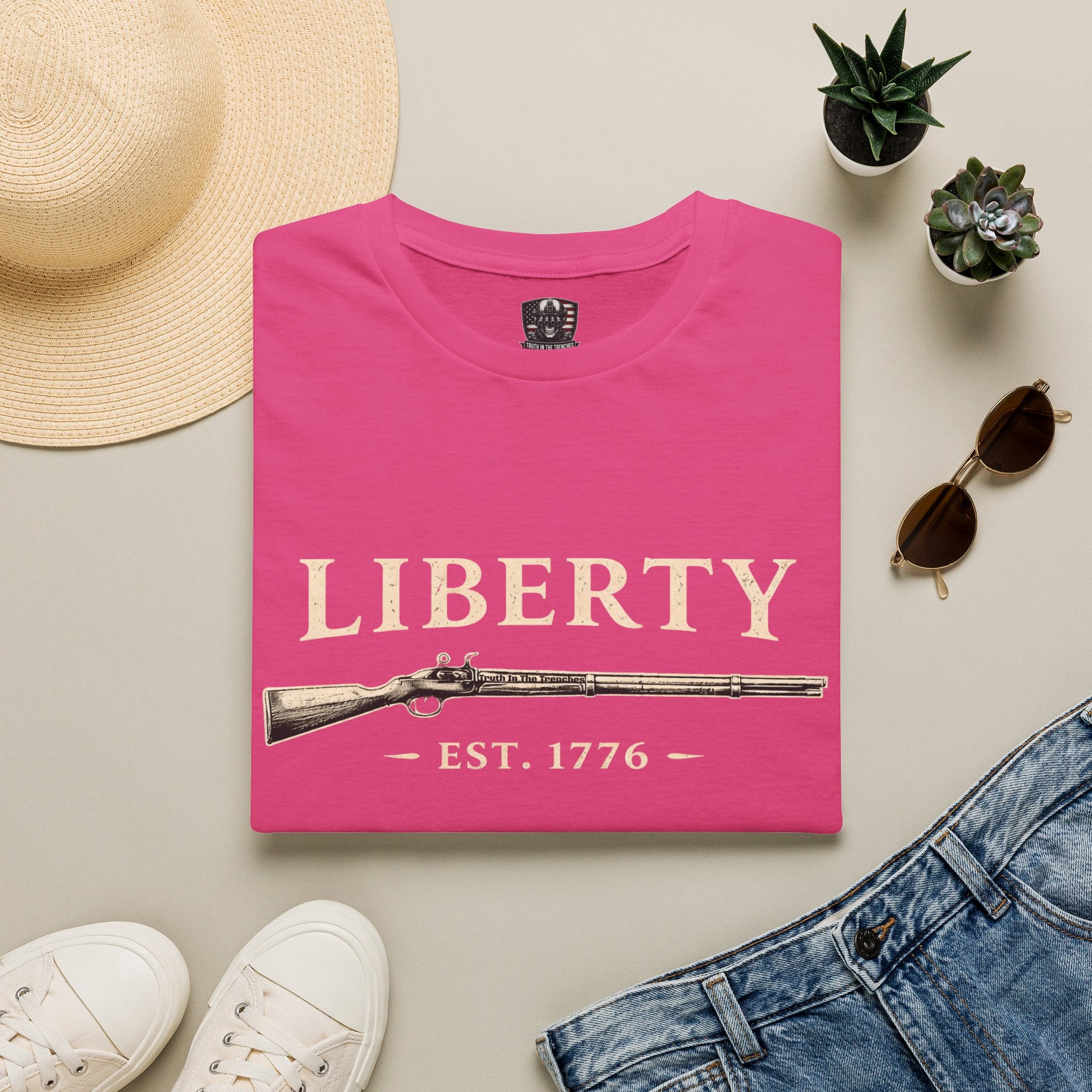 Liberty Musket EST. 1776 Patriotic Tee