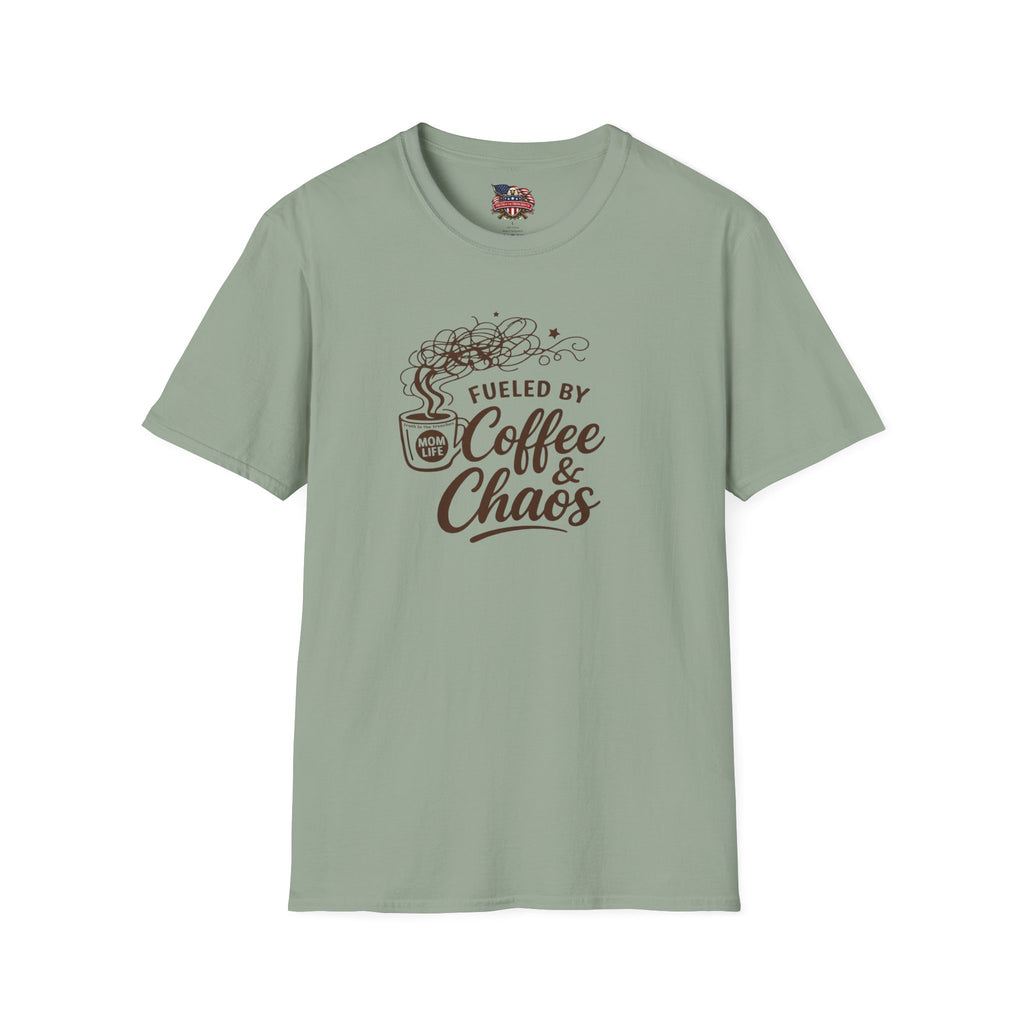 Fueled by Coffee & Chaos | MOM Life T-Shirt