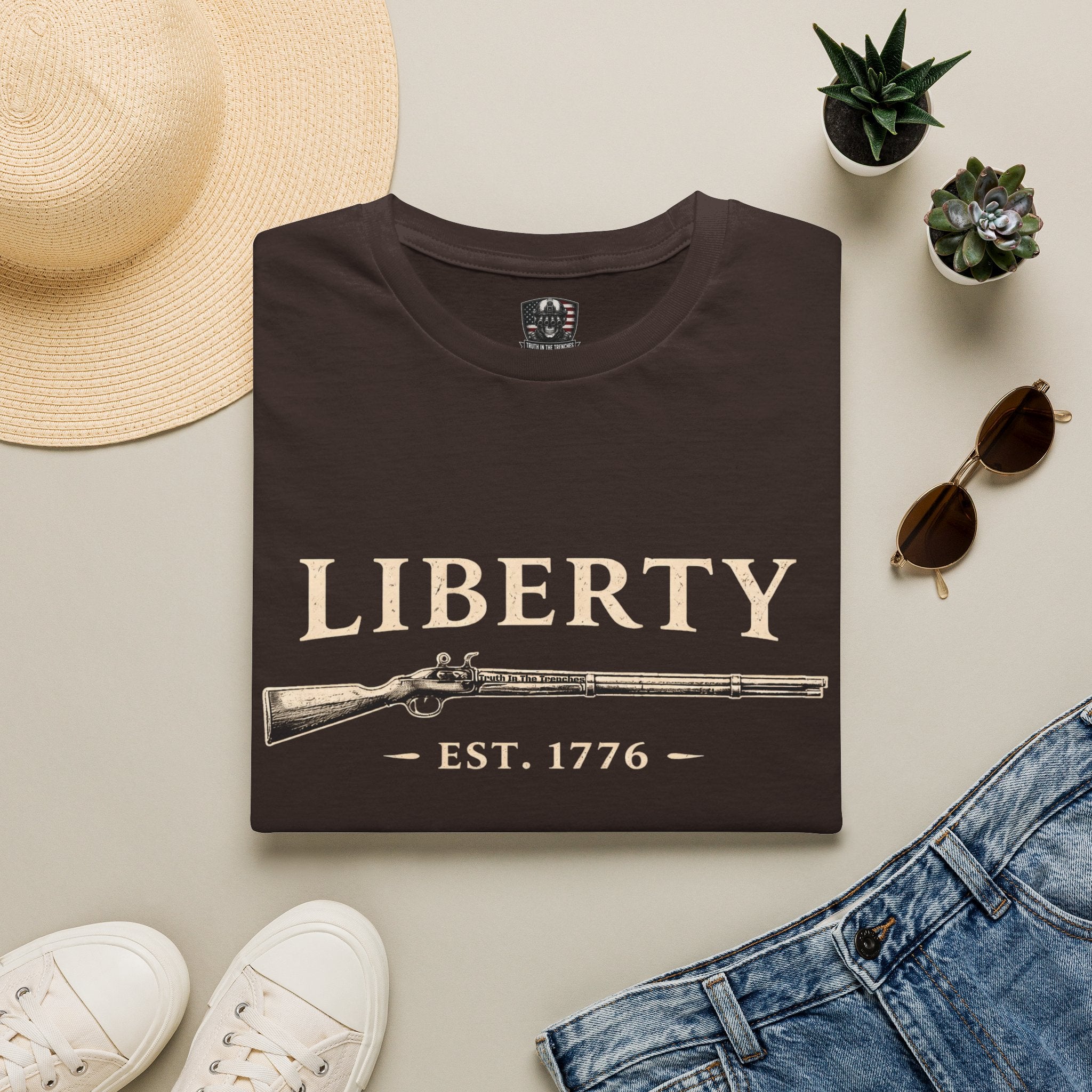 Liberty Musket EST. 1776 Patriotic Tee