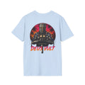 Hawaiian Crusader Back Print Shirt | Deus Vult Vacation Knight Shirt | Funny Medieval Tactical Graphic | Tropical Knight T-Shirt