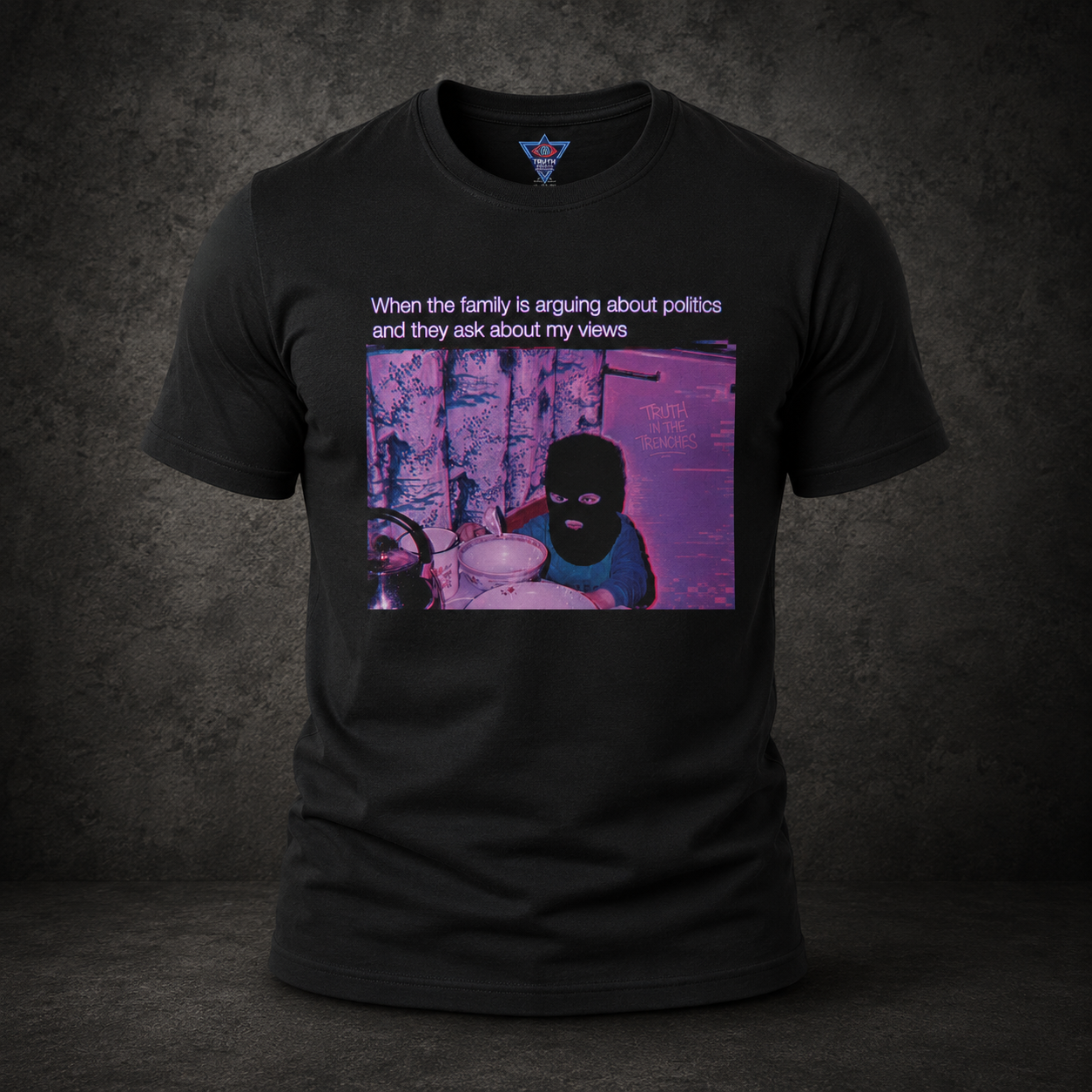 Masked Goon Child | Politics Meme T-Shirt