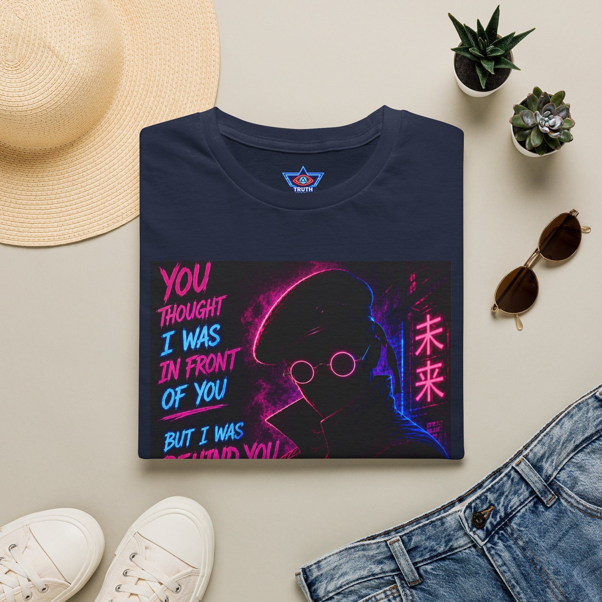 Shadow Forces Neon Cyberpunk Figure T-Shirt
