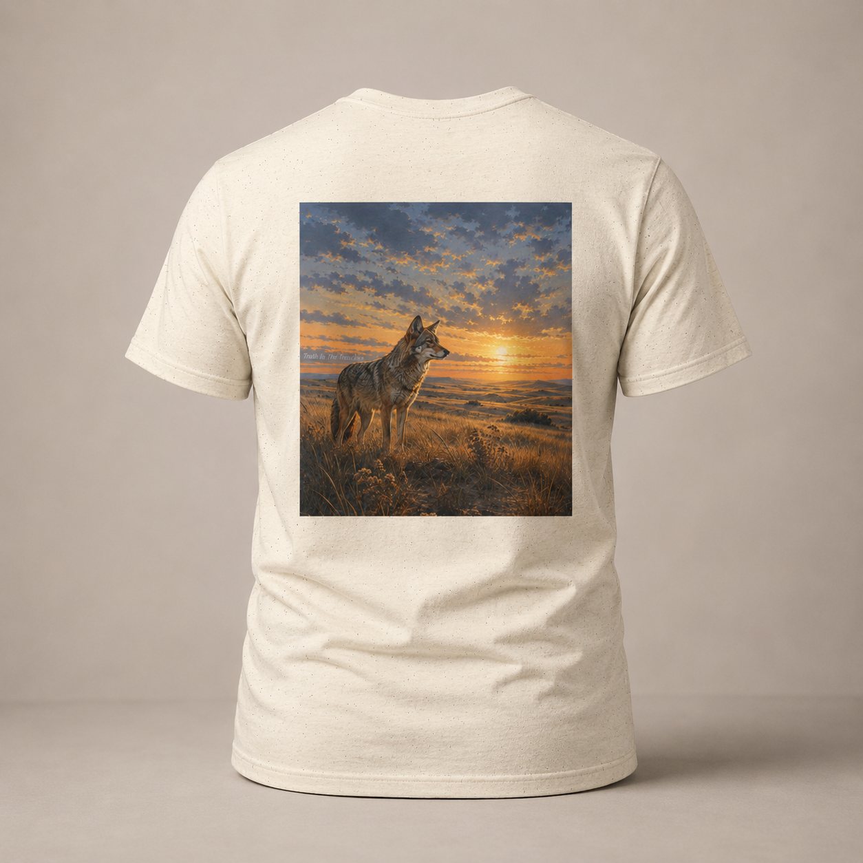 Coyote Open Country Shirt | Great Outdoors Series | Western Sunset Wildlife Tee | Nature Graphic T-Shirt
