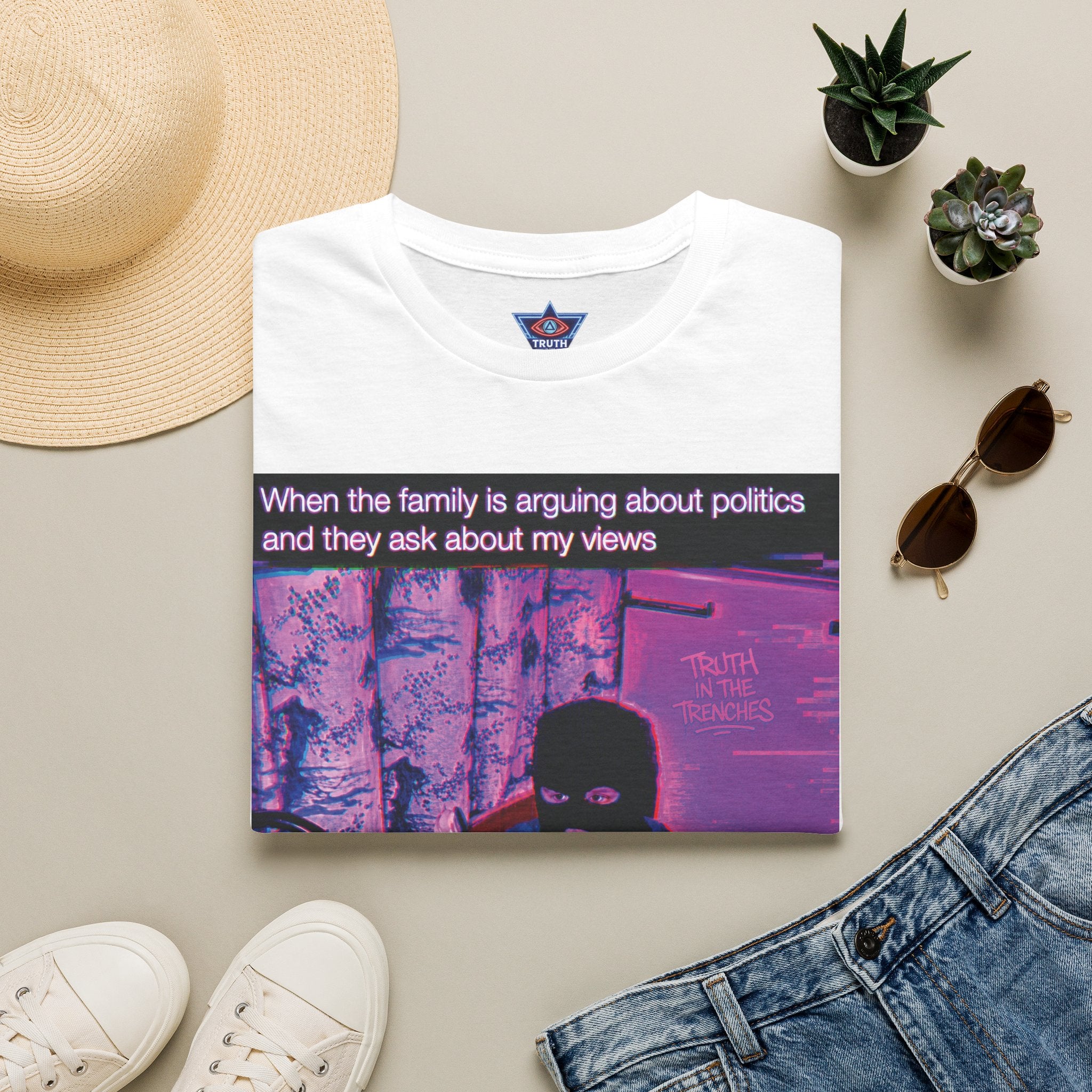 Masked Goon Child | Politics Meme T-Shirt
