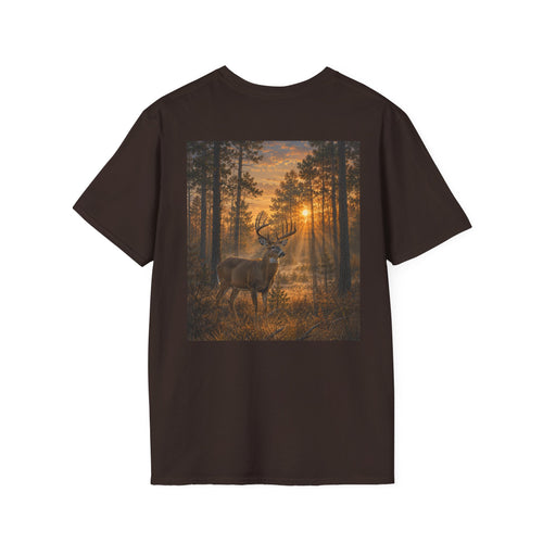 Deer in the Timber Shirt | Great Outdoors Series | Whitetail Sunrise Wildlife Tee