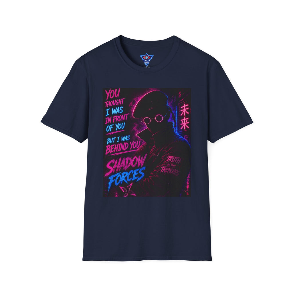 Shadow Forces Neon Cyberpunk Figure T-Shirt