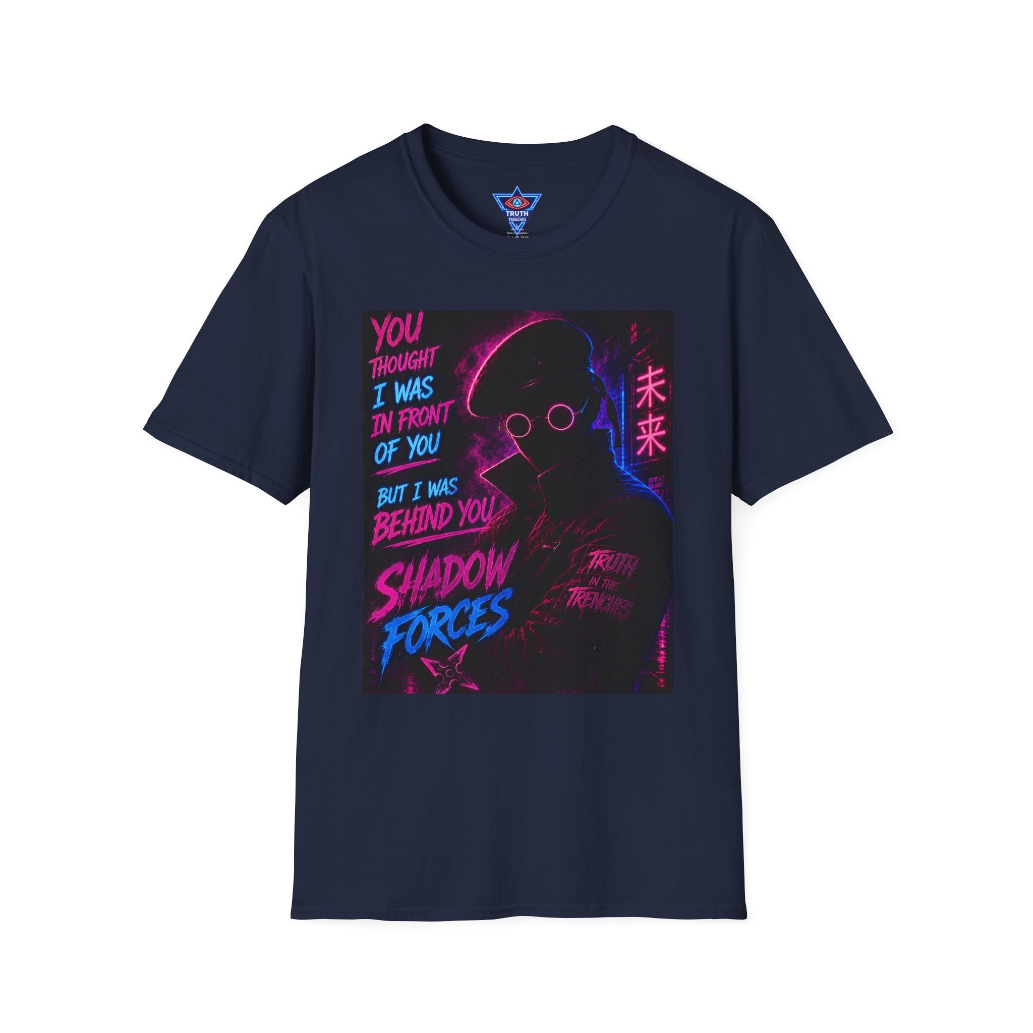 Shadow Forces Neon Cyberpunk Figure T-Shirt