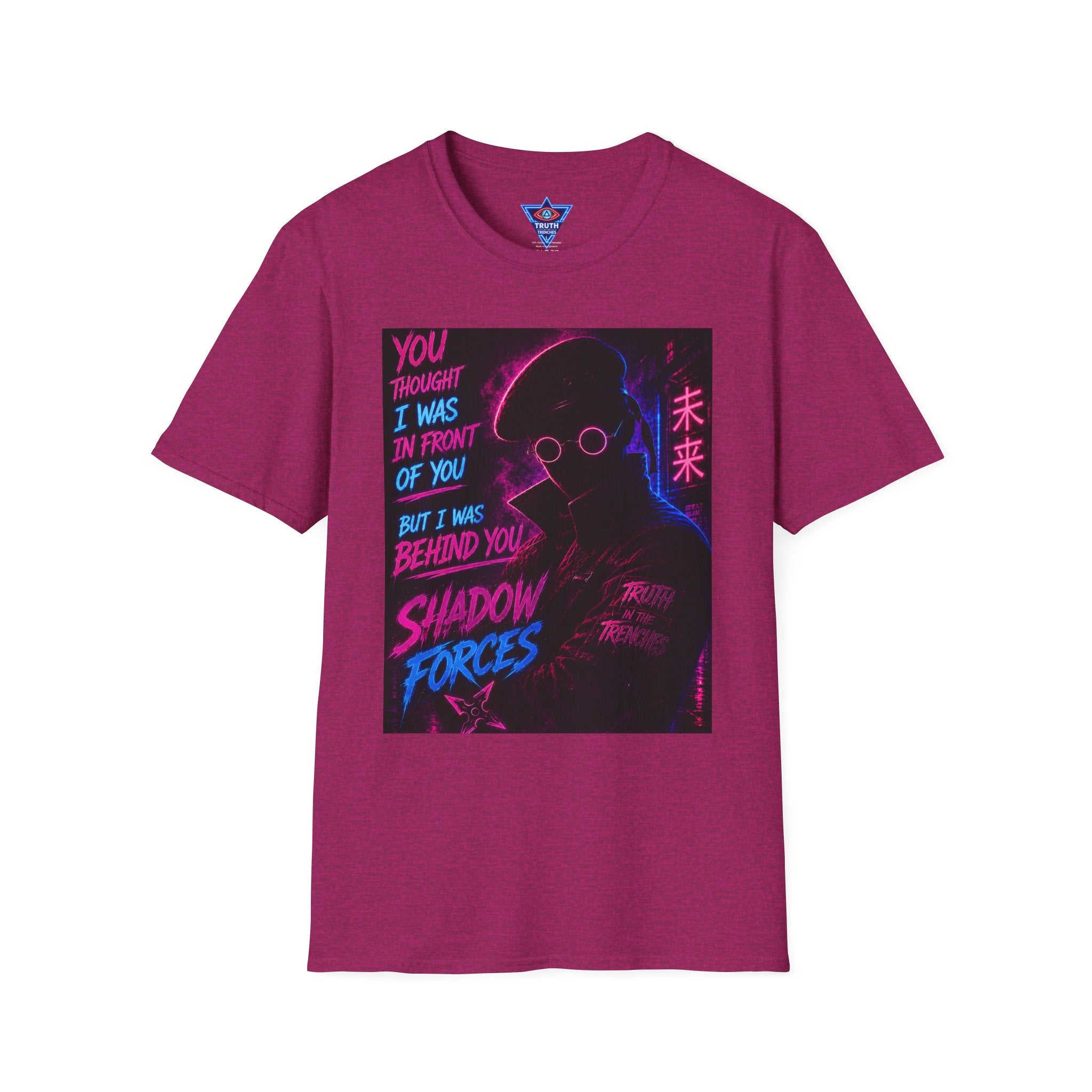 Shadow Forces Neon Cyberpunk Figure T-Shirt