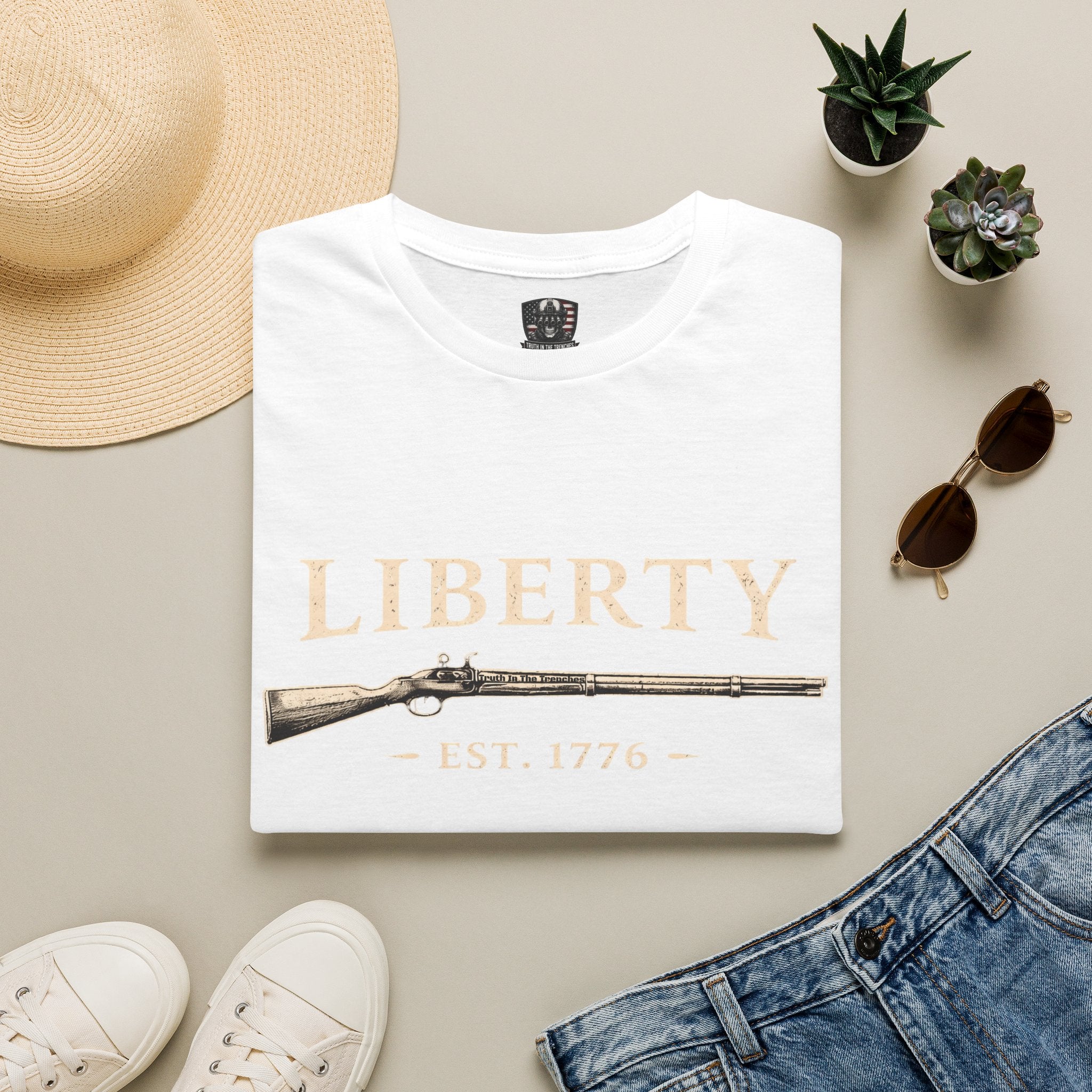 Liberty Musket EST. 1776 Patriotic Tee