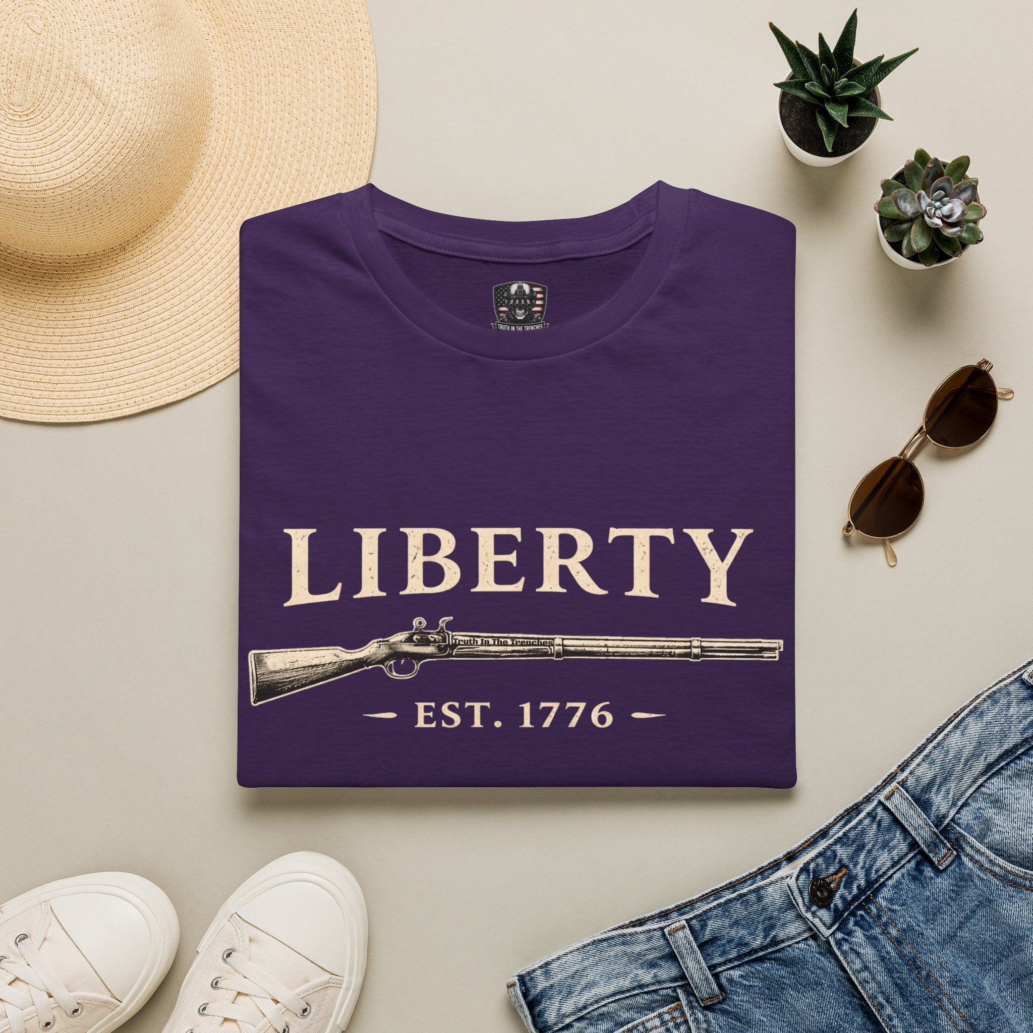 Liberty Musket EST. 1776 Patriotic Tee