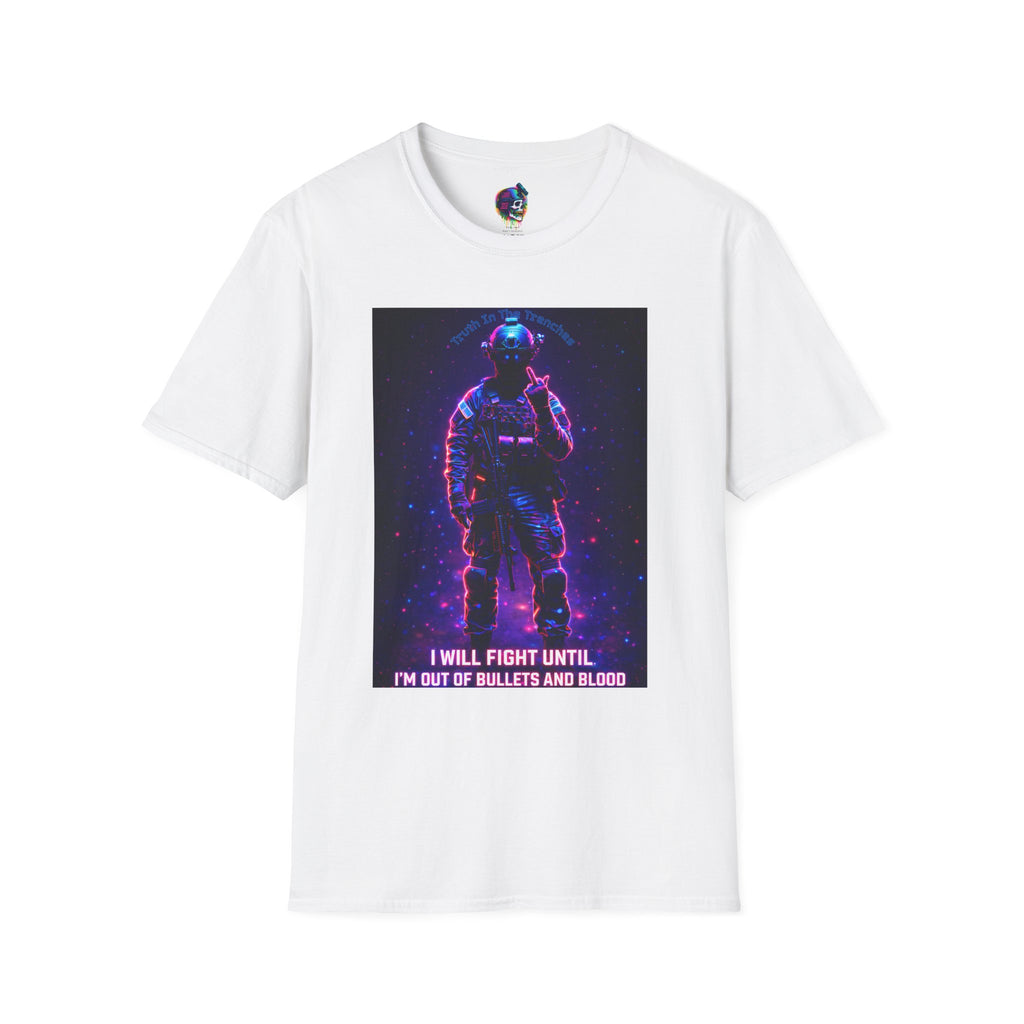 Neon Operator Middle Finger | I Will Fight Until Im Out Of Bullets And Blood