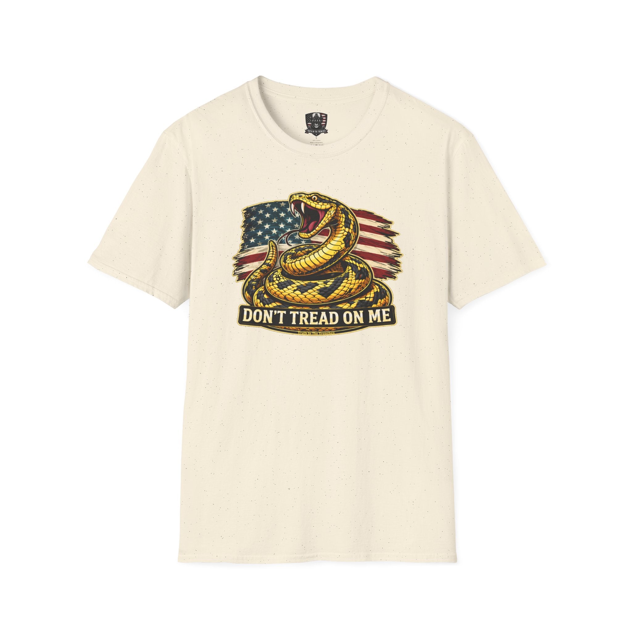 Don't Tread On Me snake American flag T-Shirt | Gadsden rattlesnake design
